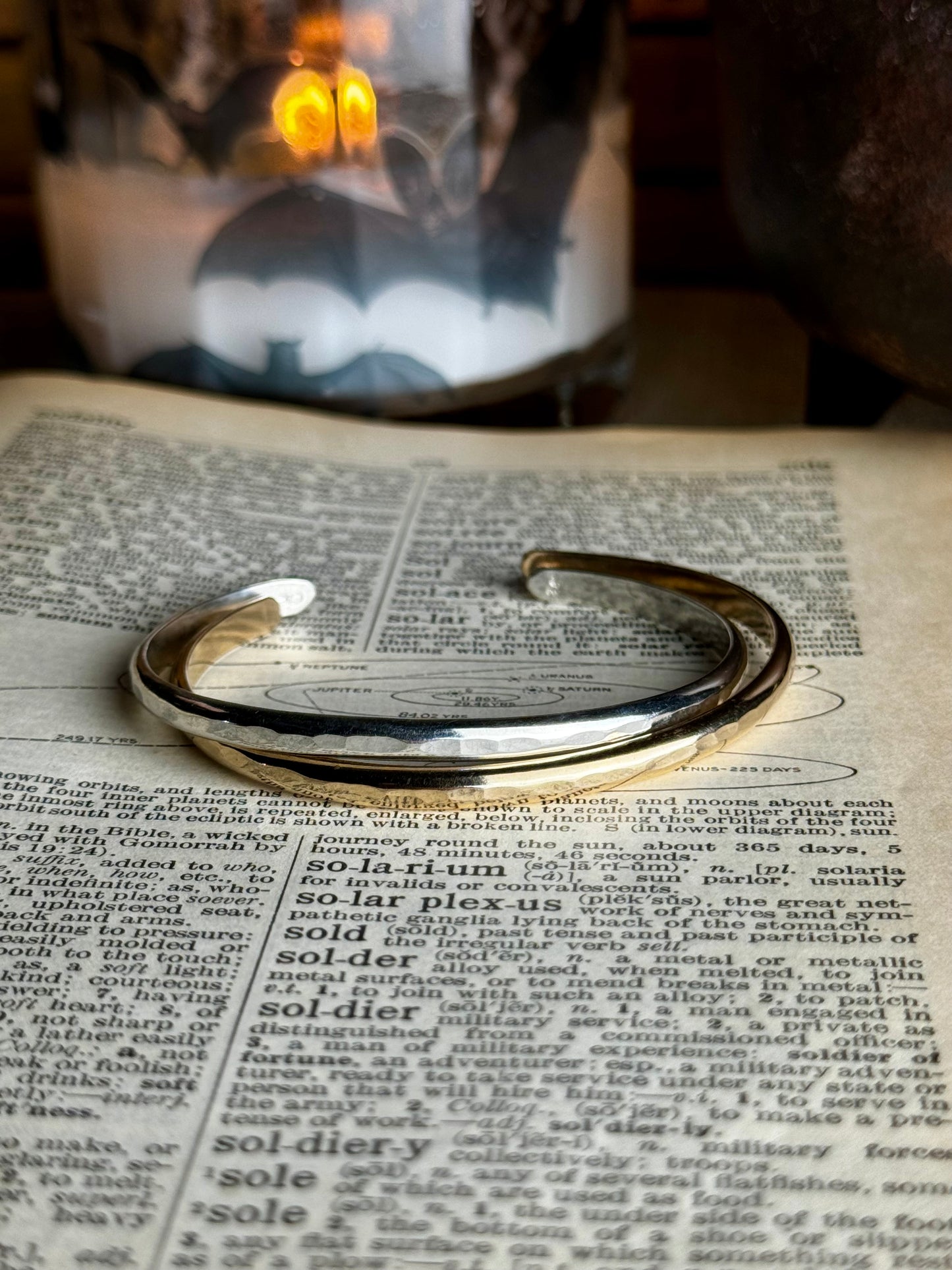 Hammered Gold or Silver Cuff, Hammered Bracelet, Silver Hammered Cuff, Sterling Cuff, Hammered Jewelry, Sterling Silver Cuff, Handmade