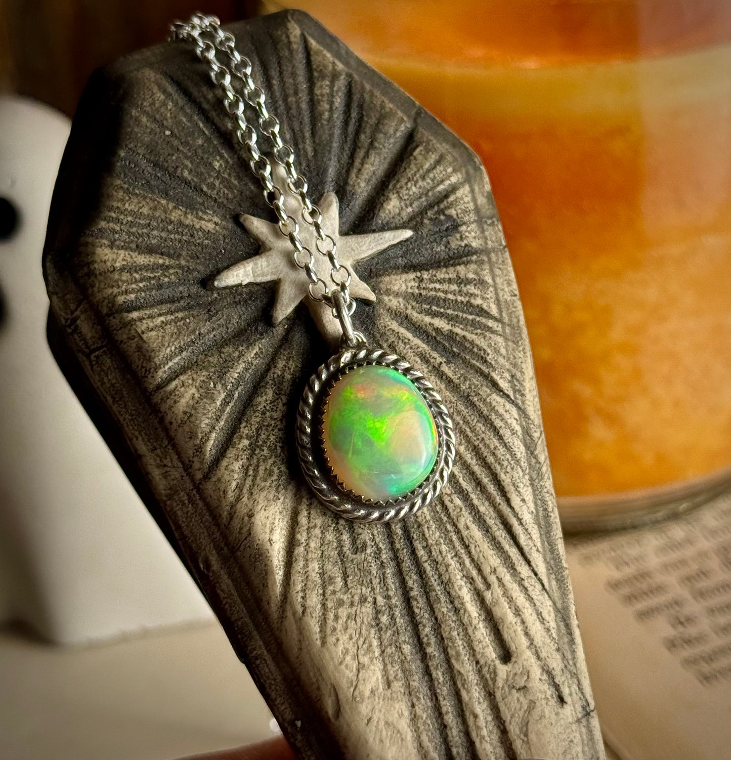 Large Opal Necklace