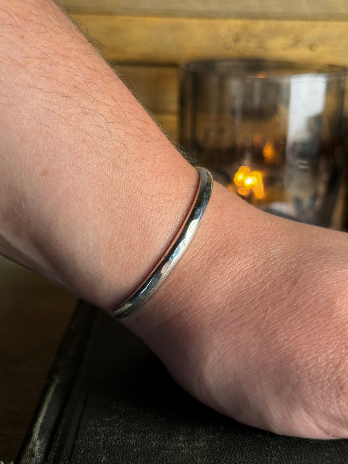 Hammered Gold or Silver Cuff, Hammered Bracelet, Silver Hammered Cuff, Sterling Cuff, Hammered Jewelry, Sterling Silver Cuff, Handmade