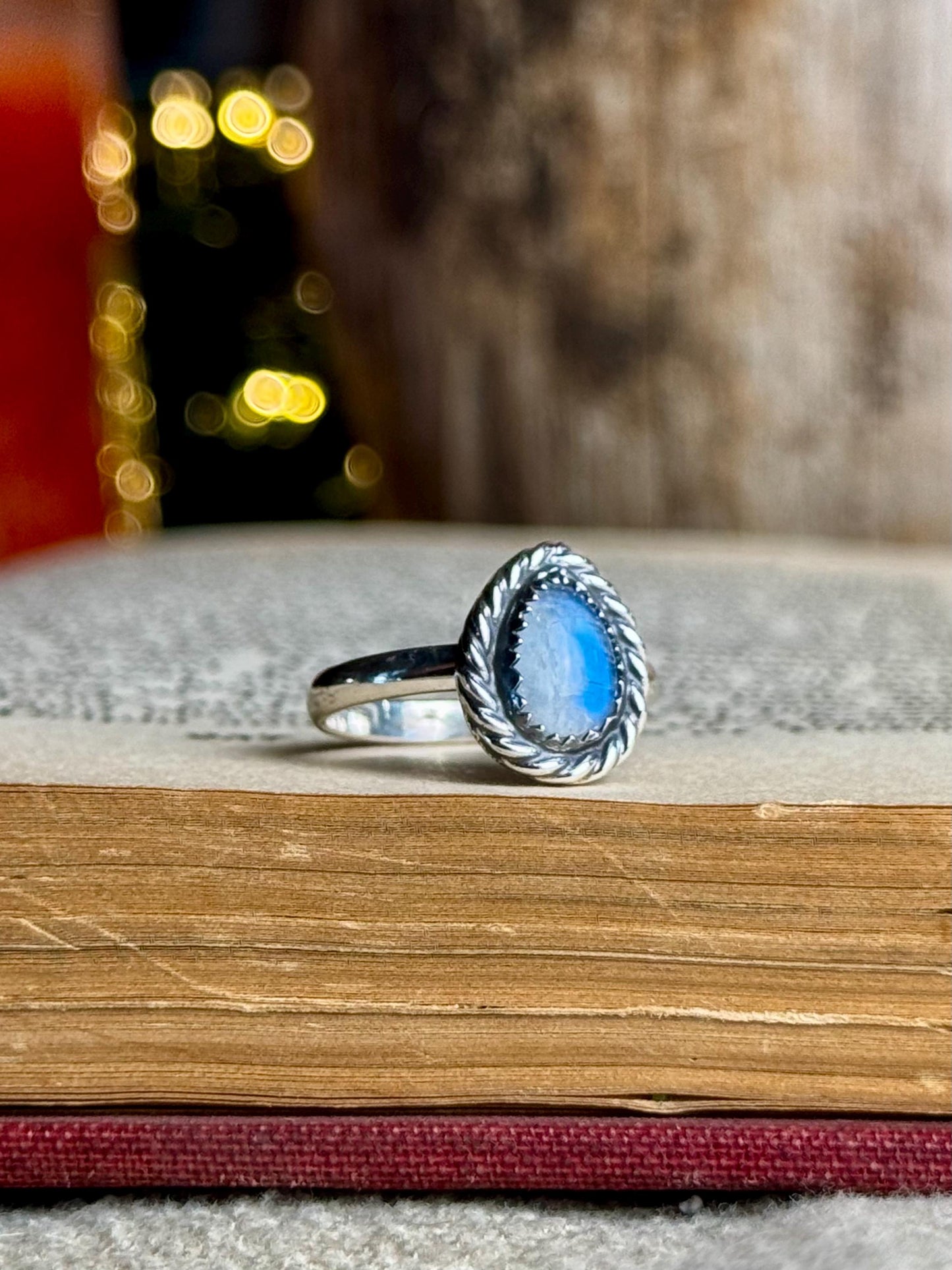 Moonstone Ring, Size 7.5 Ring, Sterling Moonstone Ring, Moon Ring, Moonstone, Sterling Silver Ring, Handmade Ring, Size 7.5 Moonstone, Ring