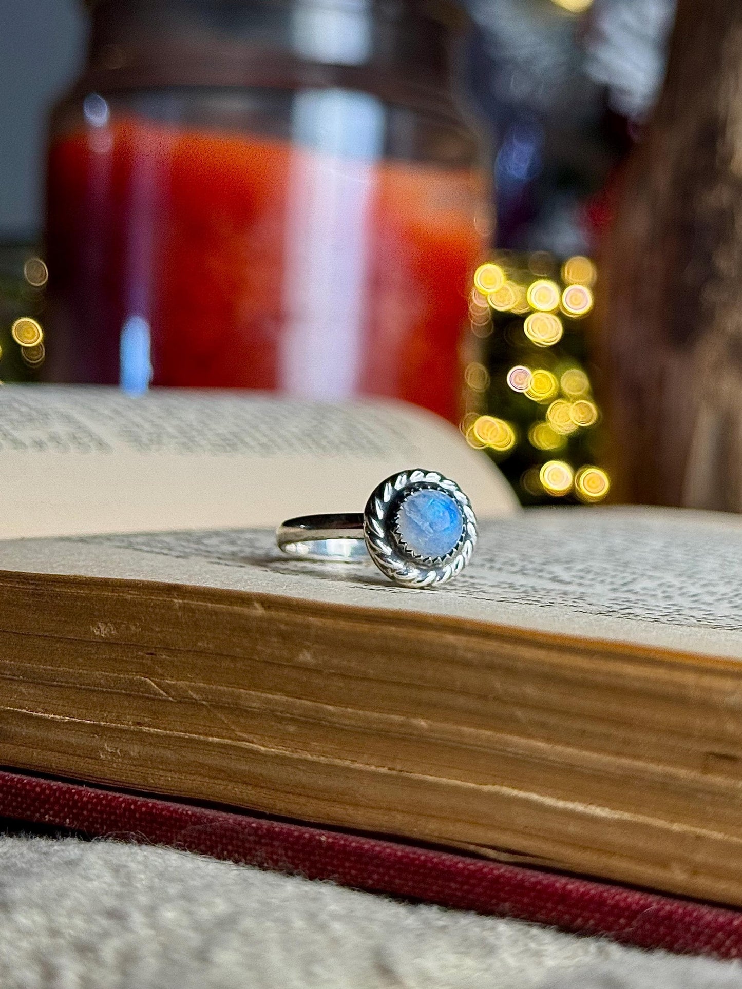 Moonstone Ring, Size 7.5 Ring, Sterling Moonstone Ring, Moon Ring, Moonstone, Sterling Silver Ring, Handmade Ring, Size 7.5 Moonstone, Ring