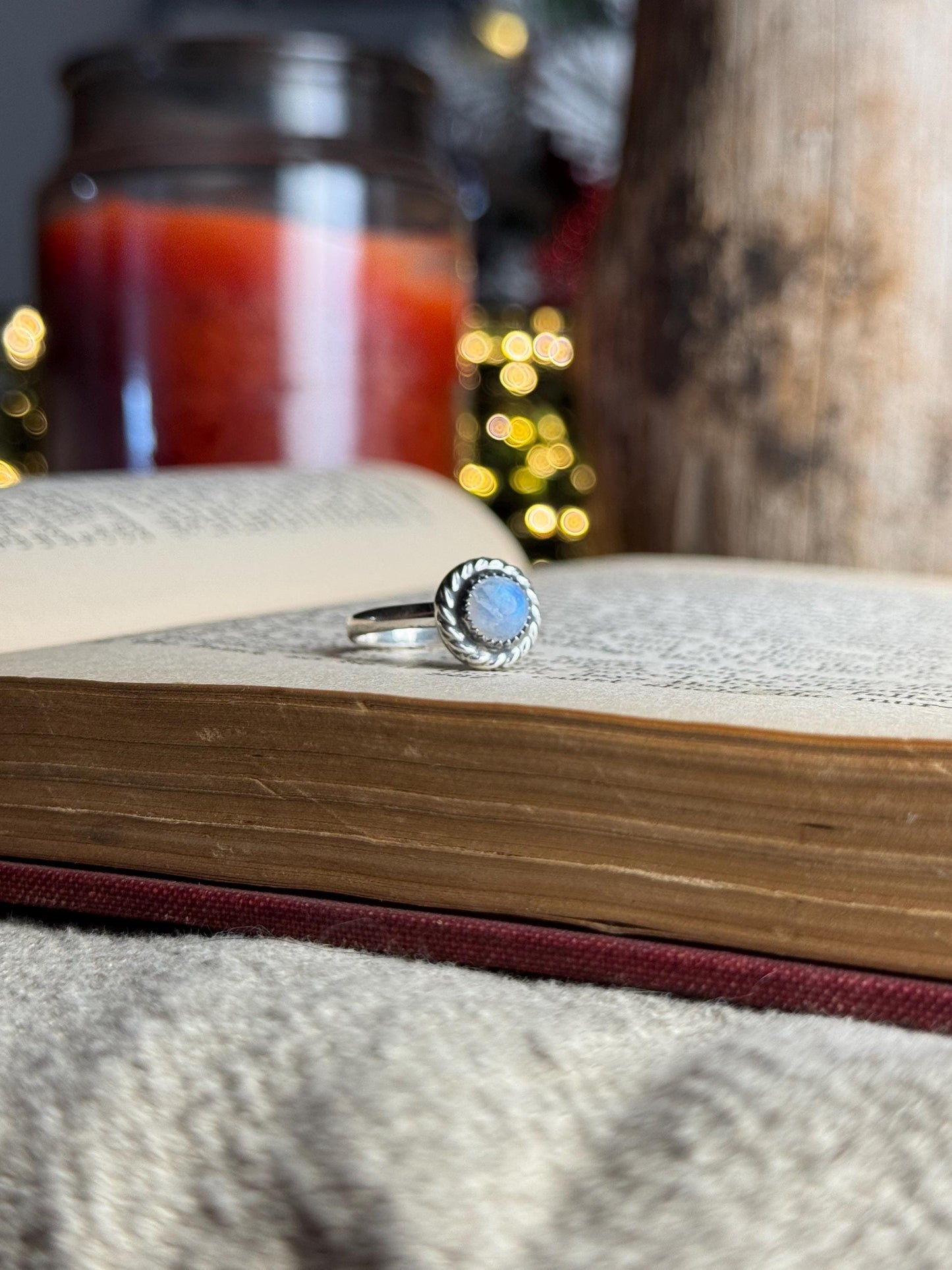 Moonstone Ring, Size 7.5 Ring, Sterling Moonstone Ring, Moon Ring, Moonstone, Sterling Silver Ring, Handmade Ring, Size 7.5 Moonstone, Ring