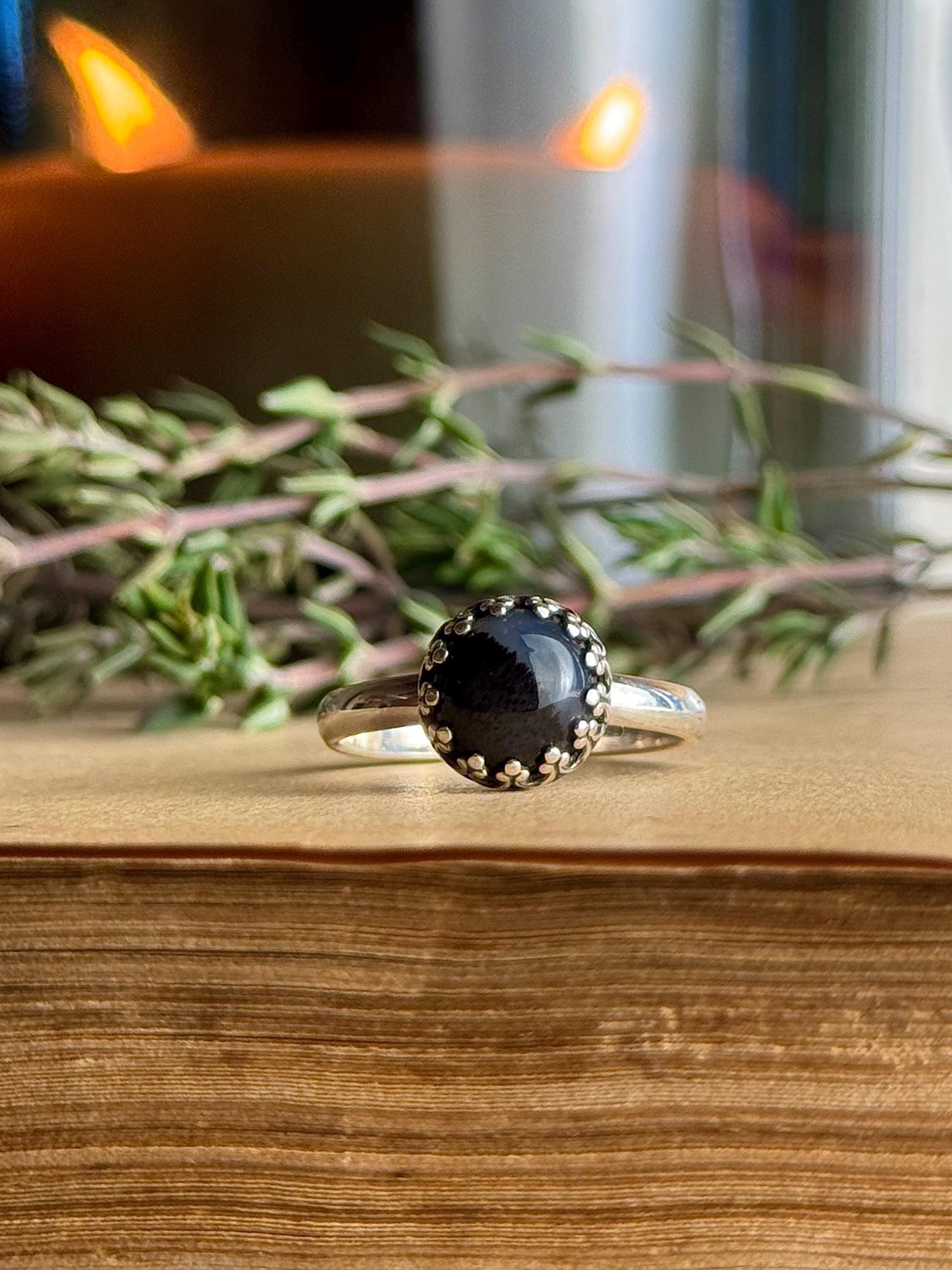 Montana Agate, Size 7 Ring, Montana Agate Ring, Sterling Silver Ring, Agate Ring, Kentucky Artist, Handmade Ring, Montana Agate Jewelry