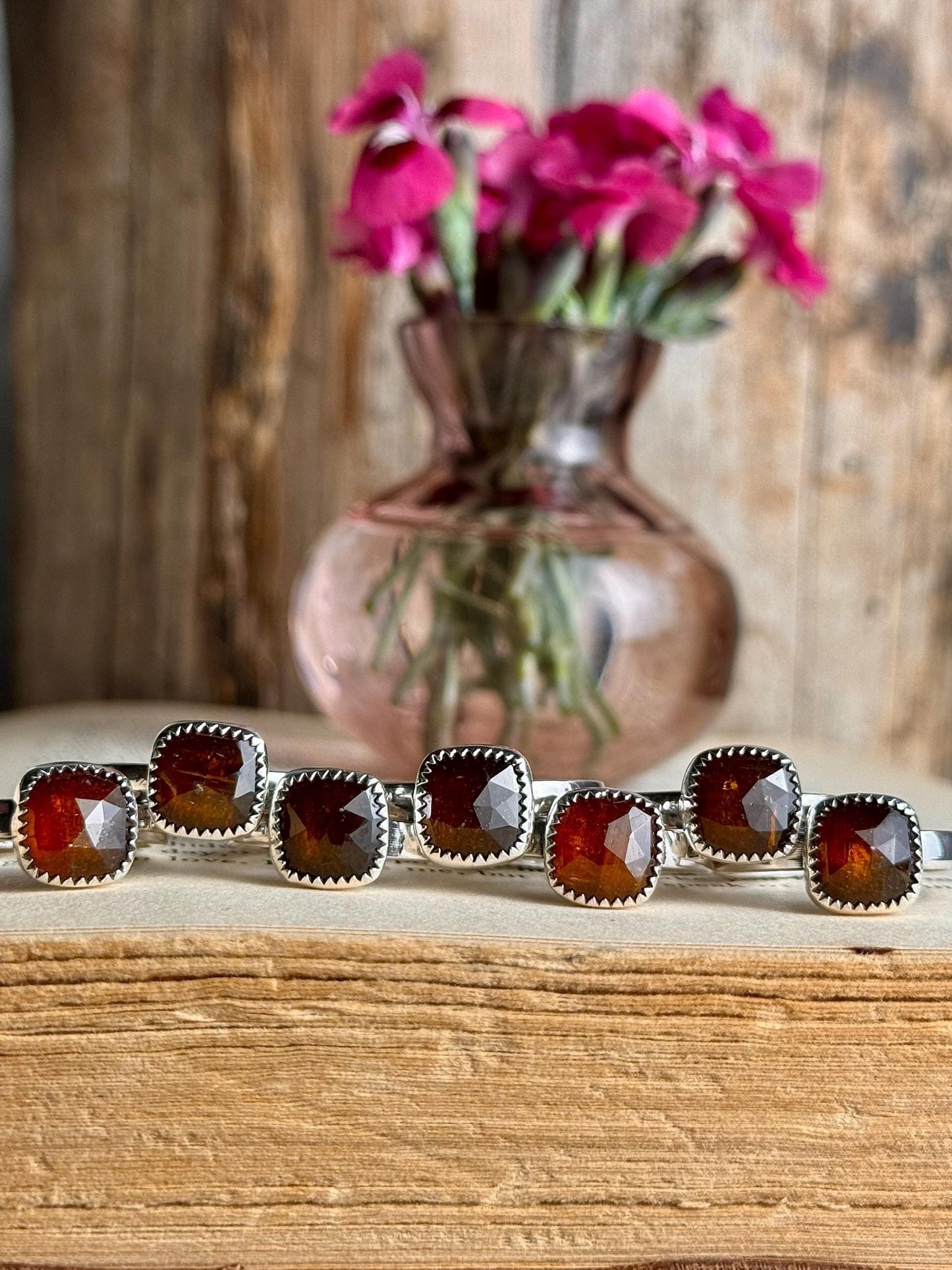 Orange Kyanite Ring, Kyanite Jewelry, Stone Ring, Faceted Ring, Sterling Silver Jewelry, Handmade Ring, Kyanite, Colorful Ring, Flashy Ring