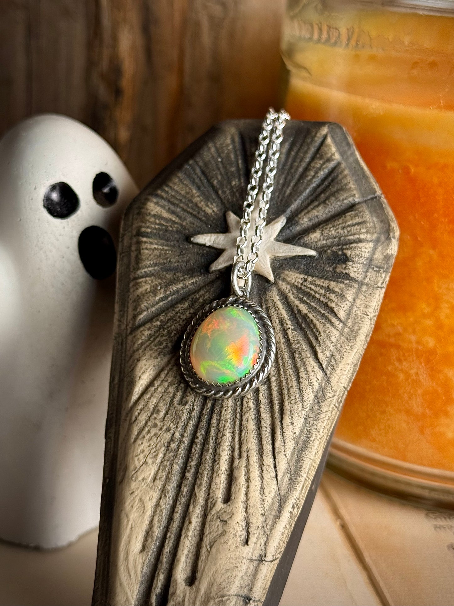 Large Opal Necklace