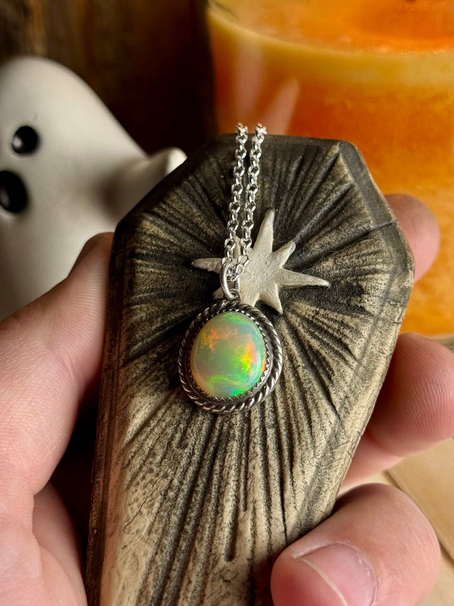 Large Opal Necklace