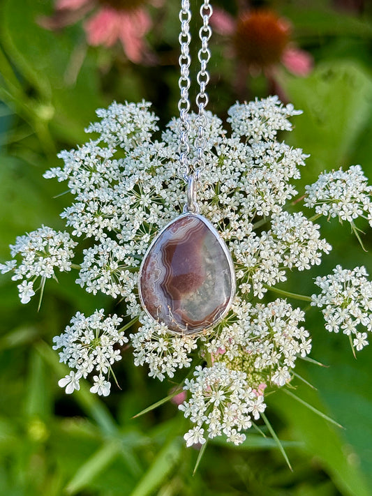 Kentucky Agate with Clear Quartz