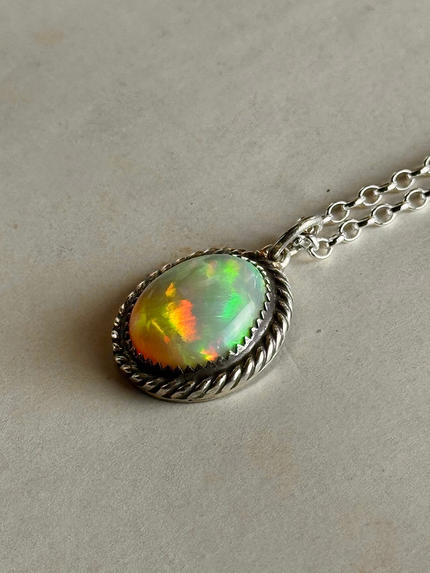 Large Opal Necklace