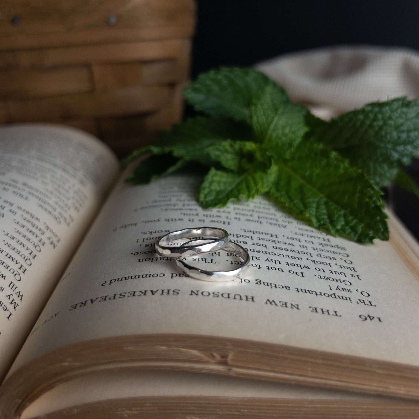 Hammered Sterling Silver Ring Band - Handmade Metalsmith Jewelry - Wedding Replacement Artisan Crafted Stacker Minimalist Jewelry