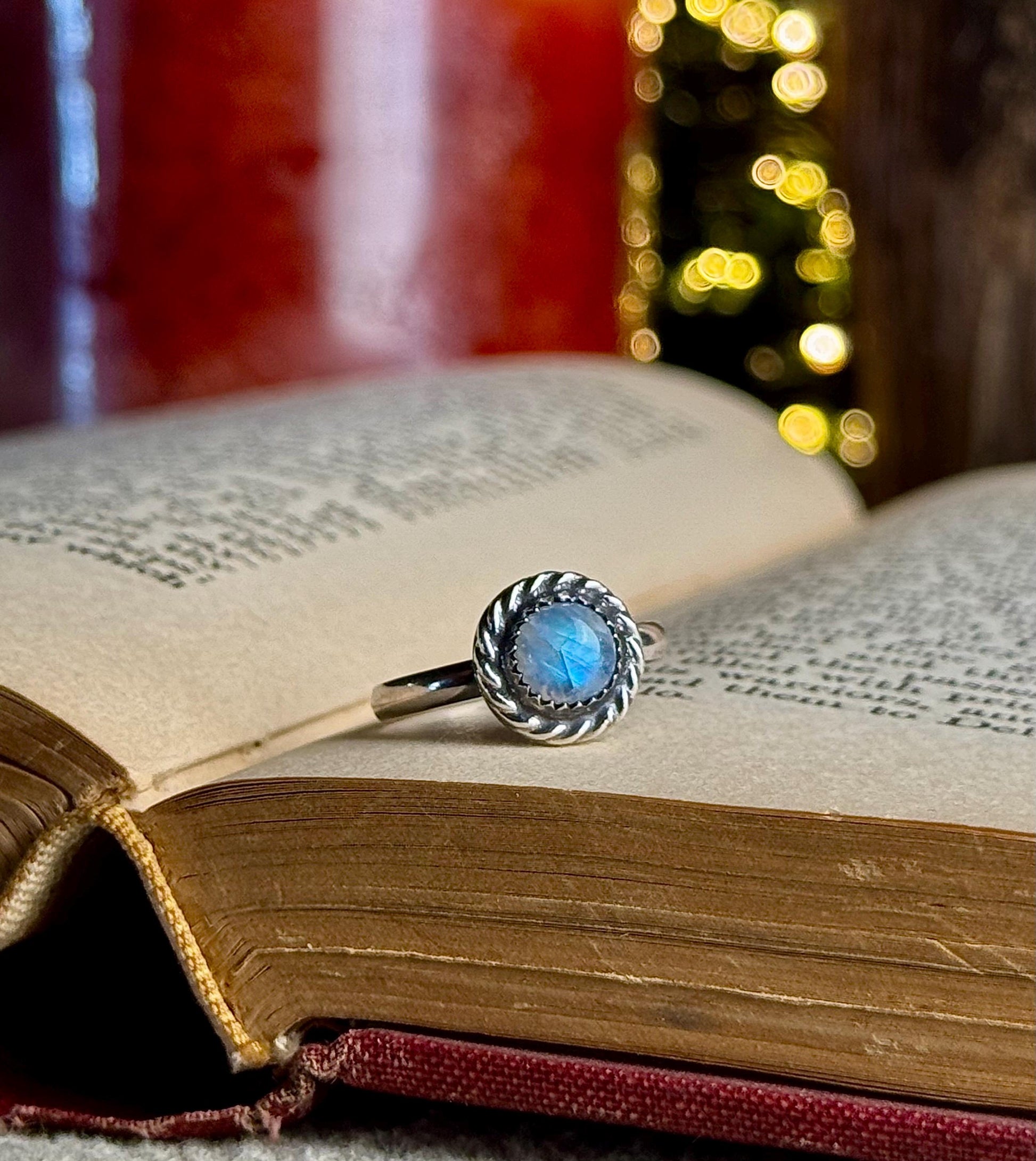 Moonstone Ring, Size 8 Ring, Sterling Moonstone Ring, Moon Ring, Moonstone, Sterling Silver Ring, Handmade Ring, Size 8 Moonstone, Blue Ring