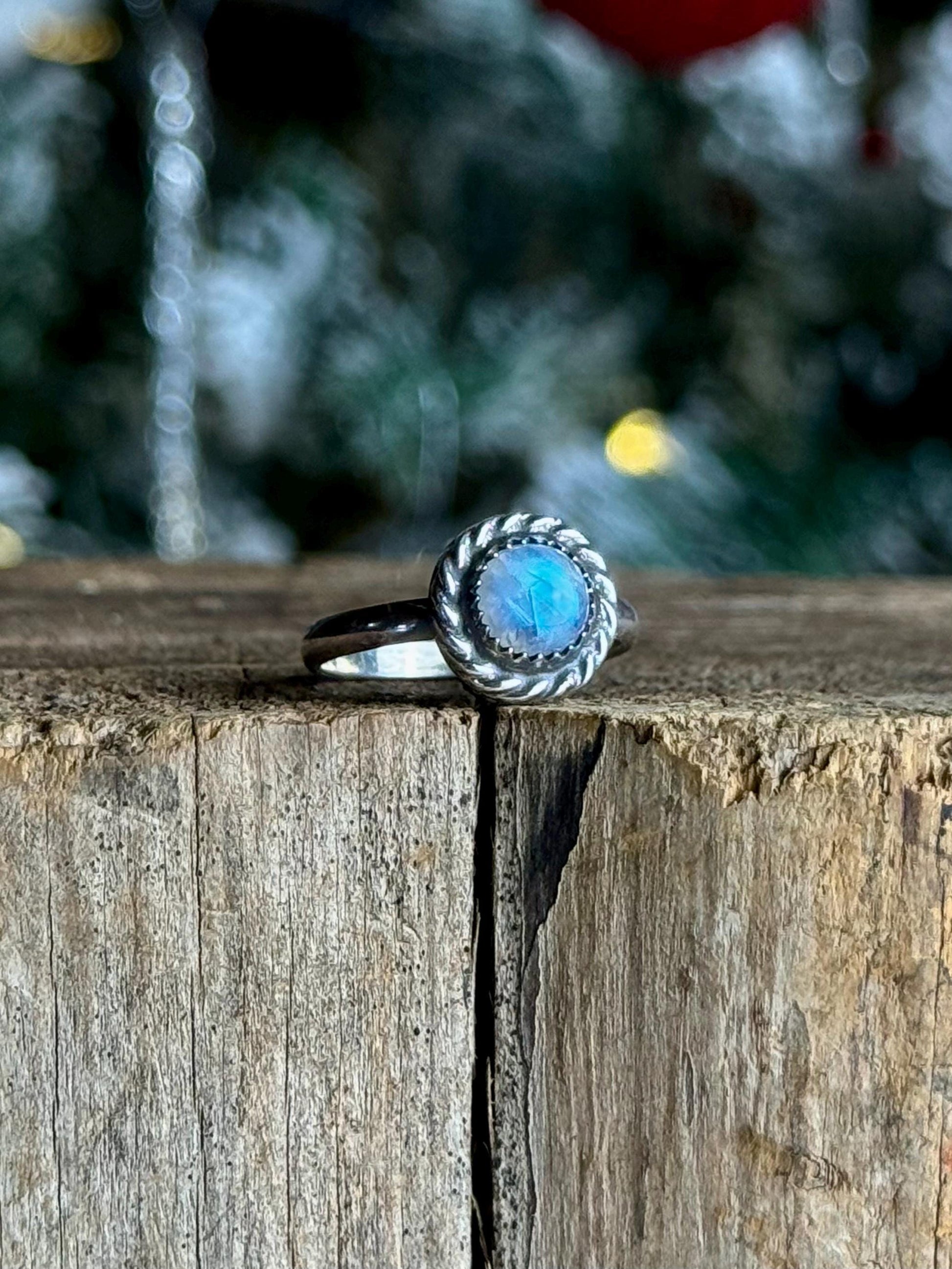 Moonstone Ring, Size 8 Ring, Sterling Moonstone Ring, Moon Ring, Moonstone, Sterling Silver Ring, Handmade Ring, Size 8 Moonstone, Blue Ring
