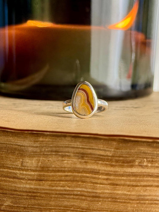 Kentucky Agate, Size 6 Ring, Kentucky Agate Ring, Sterling Silver Ring, Agate Ring, Kentucky Artist, Handmade Ring, Kentucky Agate Jewelry