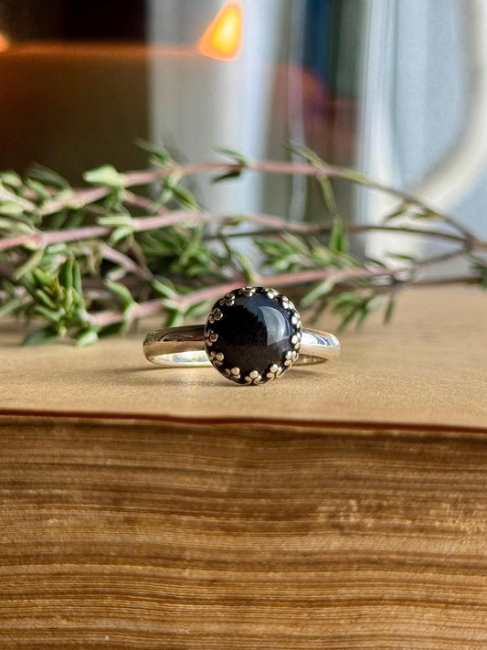 Montana Agate, Size 7 Ring, Montana Agate Ring, Sterling Silver Ring, Agate Ring, Kentucky Artist, Handmade Ring, Montana Agate Jewelry