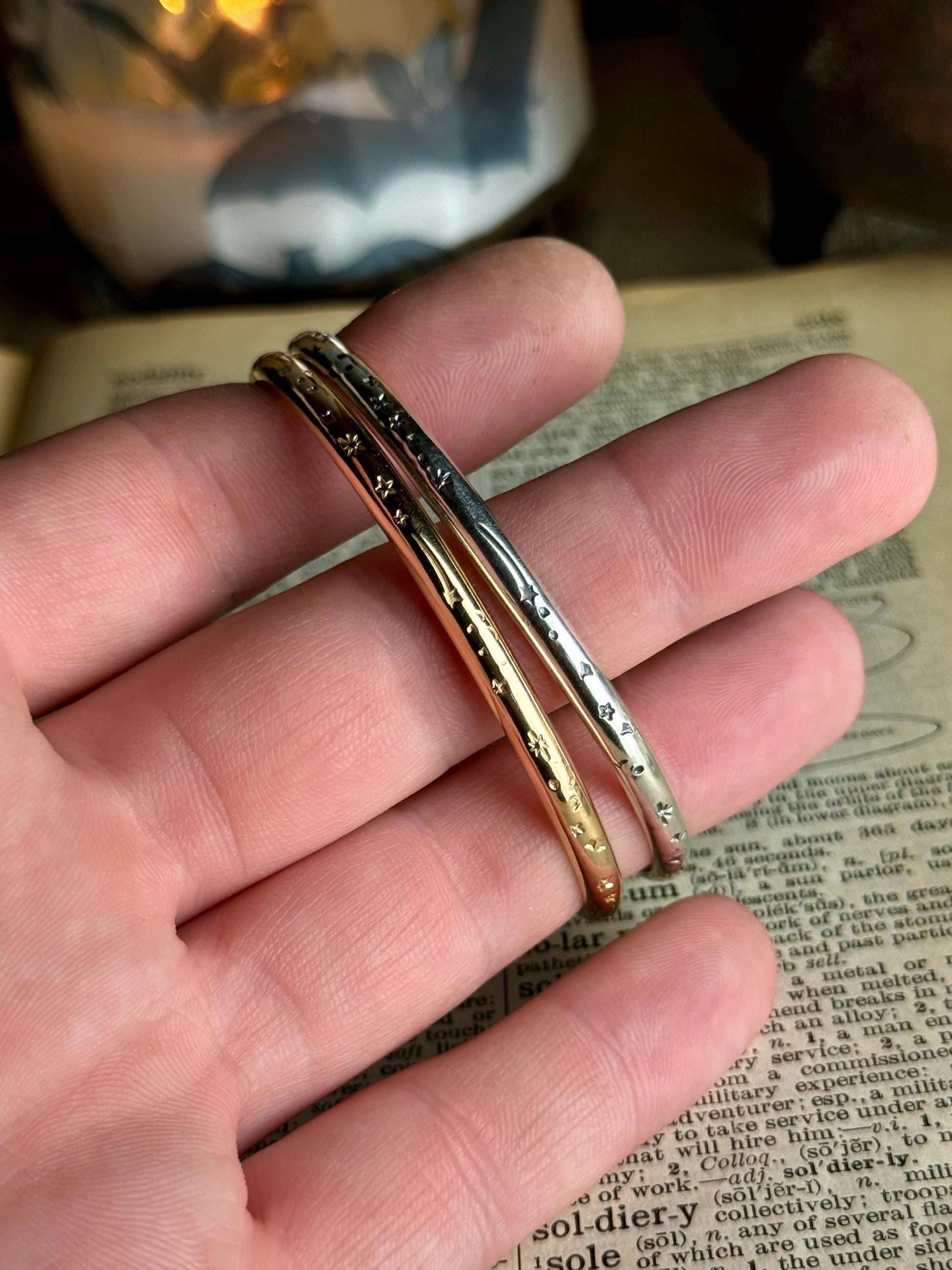 Gold or Silver Shooting Star Cuff, Shooting Star Bracelet, Silver Cuff, Sterling Cuff, Shooting Star Jewelry, Sterling Silver Cuff, Handmade