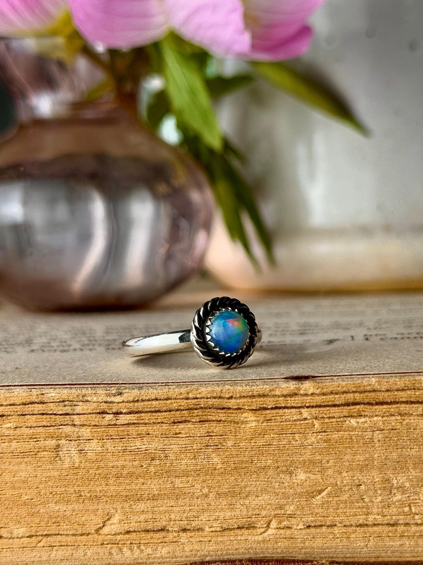 Opal Ring, Opal Jewelry, Opal Rings, Flashy Ring, Sterling Silver Jewelry, Handmade Ring, Opal, Rainbow Opal Ring, Opals, Rings, Jewelry