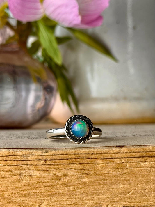 Opal Ring, Opal Jewelry, Opal Rings, Flashy Ring, Sterling Silver Jewelry, Handmade Ring, Opal, Rainbow Opal Ring, Opals, Rings, Jewelry