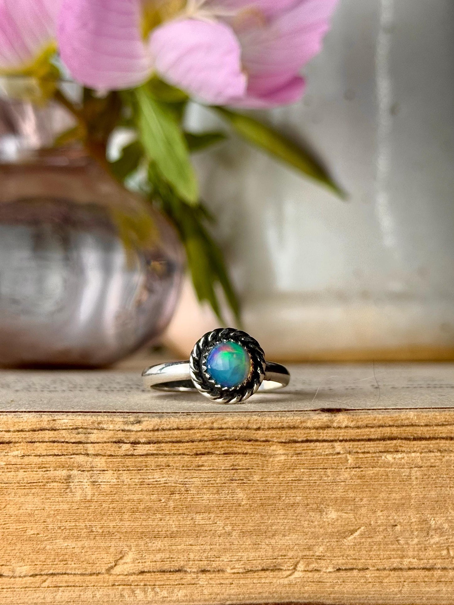 Opal Ring, Opal Jewelry, Opal Rings, Flashy Ring, Sterling Silver Jewelry, Handmade Ring, Opal, Rainbow Opal Ring, Opals, Rings, Jewelry