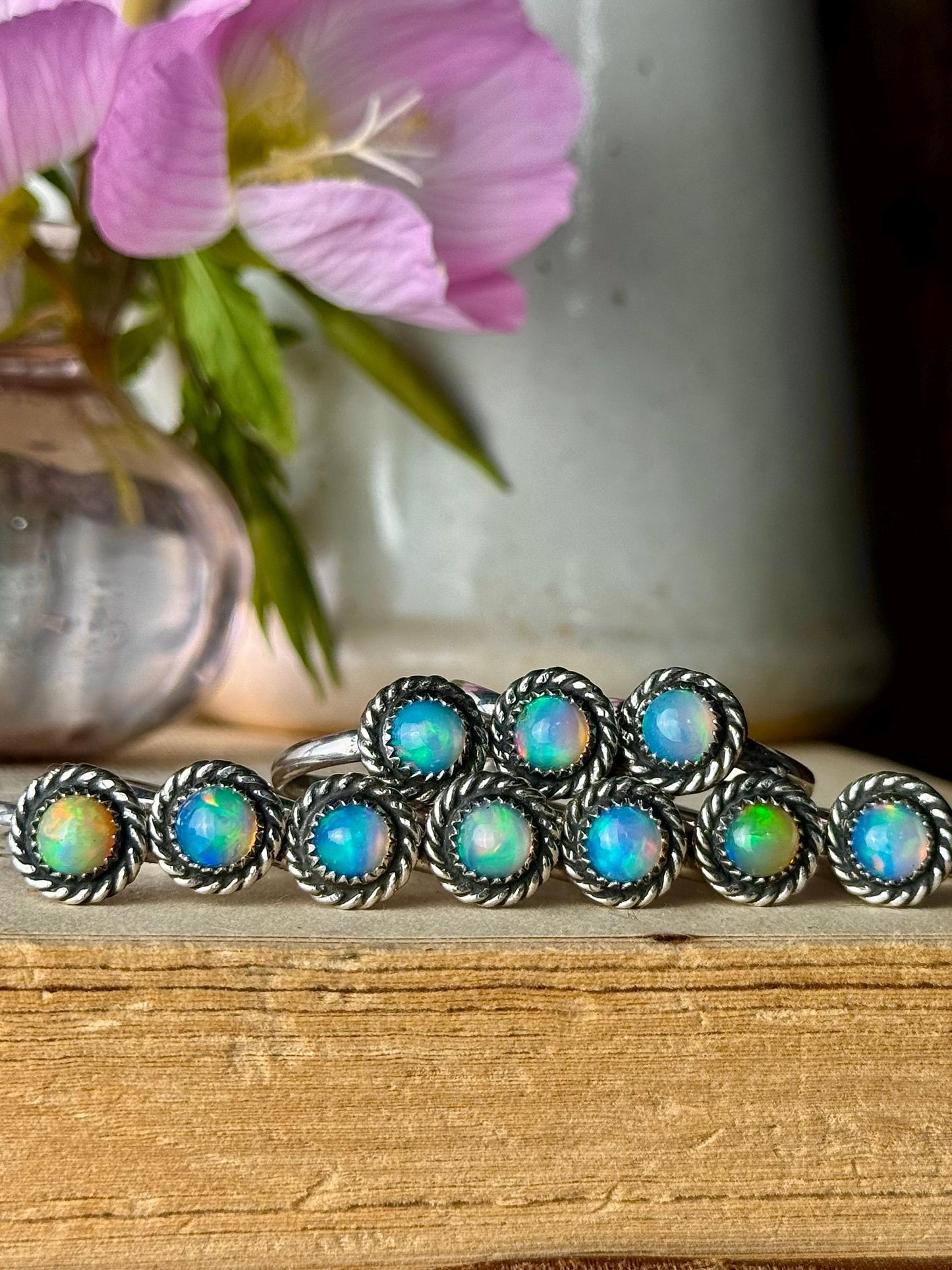 Opal Ring, Opal Jewelry, Opal Rings, Flashy Ring, Sterling Silver Jewelry, Handmade Ring, Opal, Rainbow Opal Ring, Opals, Rings, Jewelry