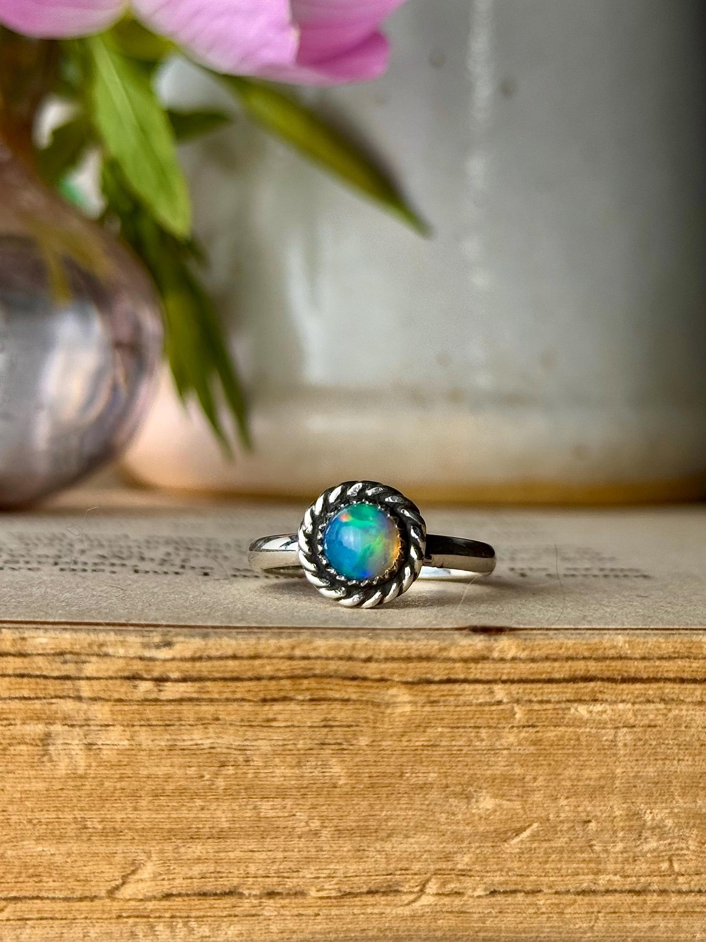 Opal Ring, Opal Jewelry, Opal Rings, Flashy Ring, Sterling Silver Jewelry, Handmade Ring, Opal, Rainbow Opal Ring, Opals, Rings, Jewelry